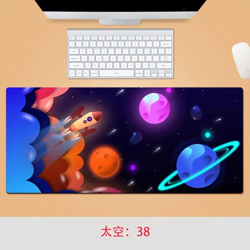 Большой коврик для мыши, Настольный коврик для компьютерной мыши, коврик для клавиатуры, Настольный коврик для геймеров из натурального кау...