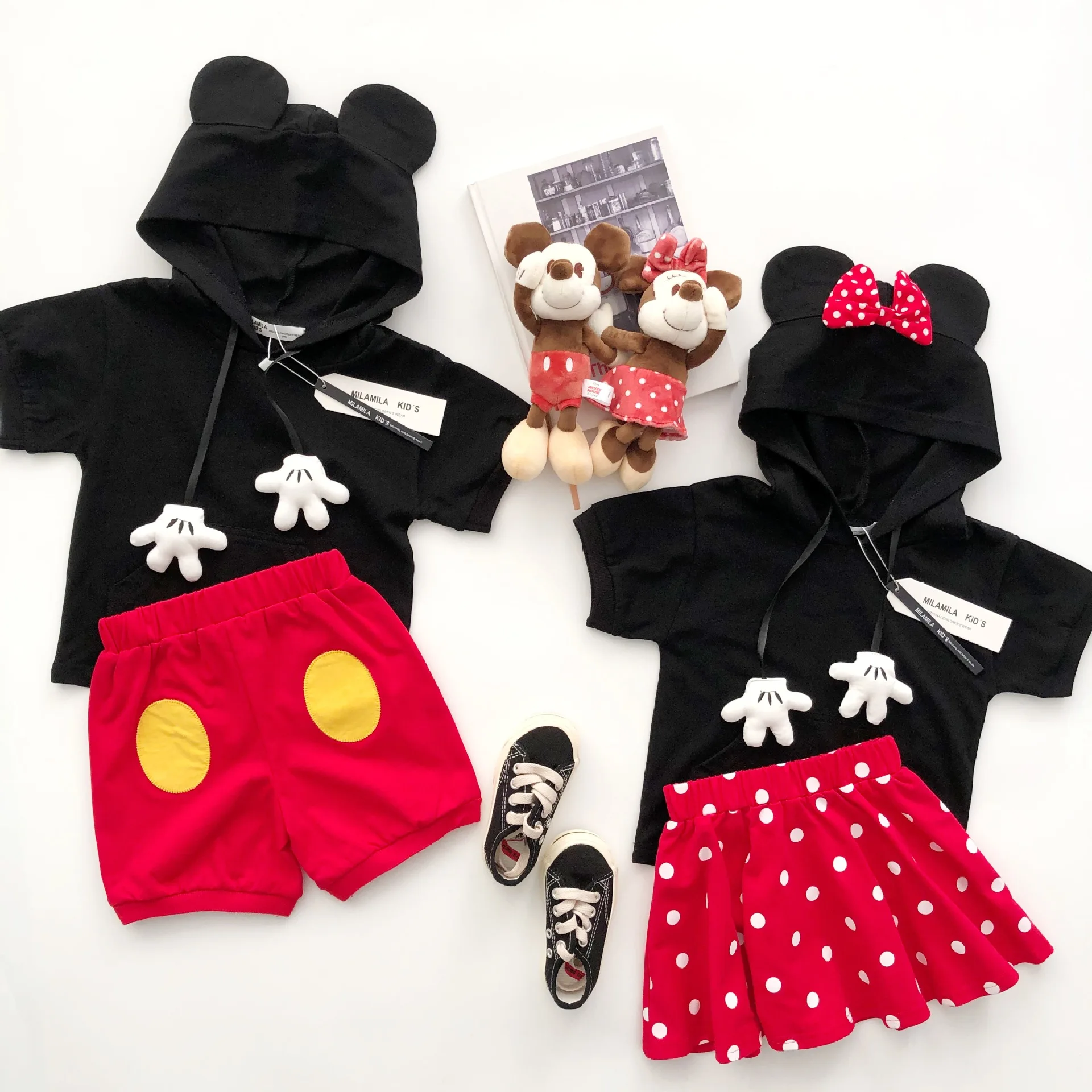 Tonytaobaby Summer Dress Boys and Girls Cartoon Three-dimensional Set Rat Spring Clothes | Детская одежда и обувь