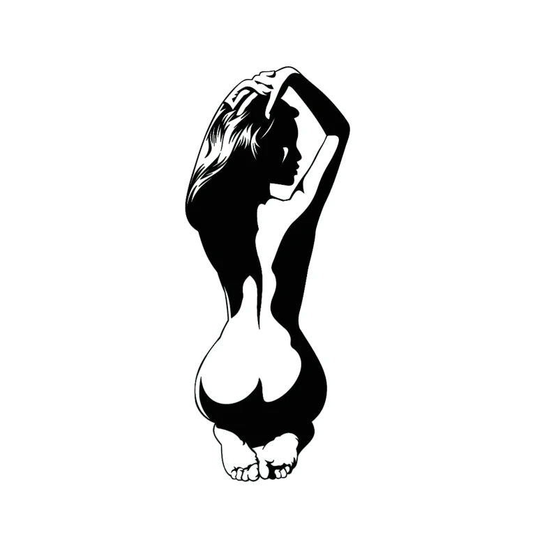 

Waterproof and Sunscreen Naked Woman Sexy Back Girl Hot Car Sticker Fashion PVC Window Decoration Cars Styling