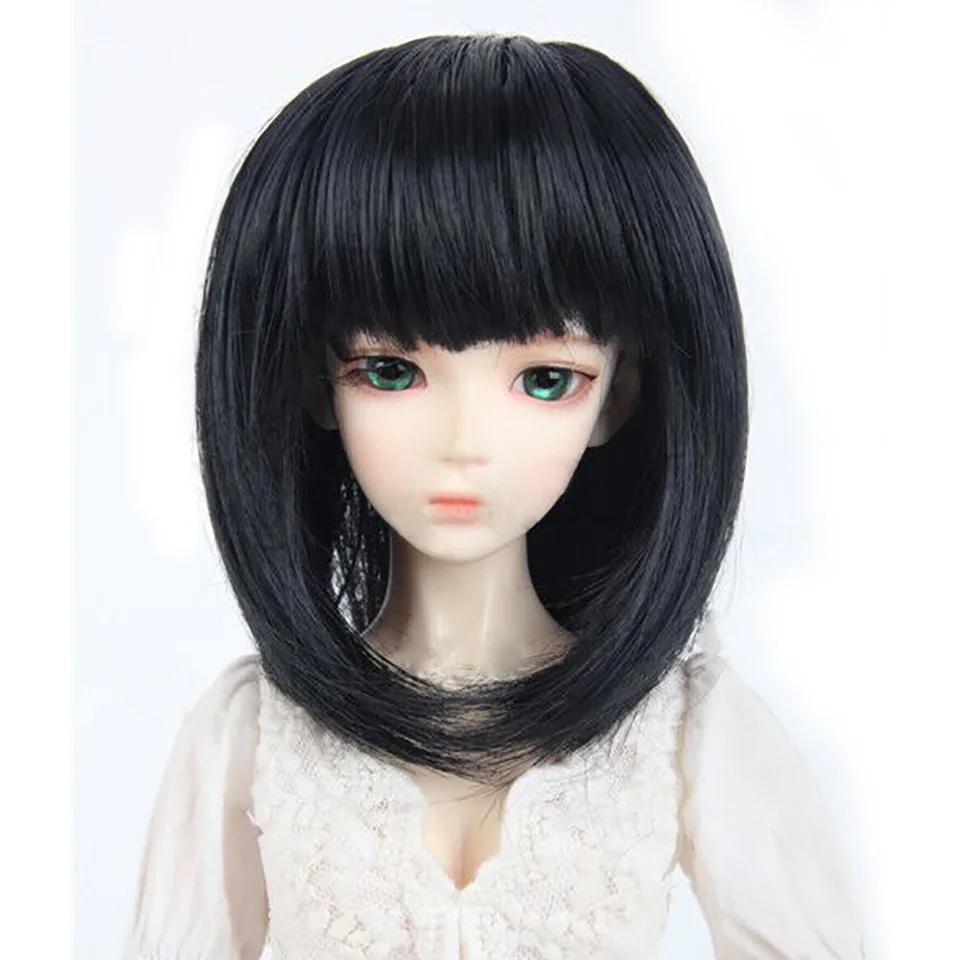 Cataleya Короткие вьющиеся и прямые волосы BJD парик для куклы Бесплатная