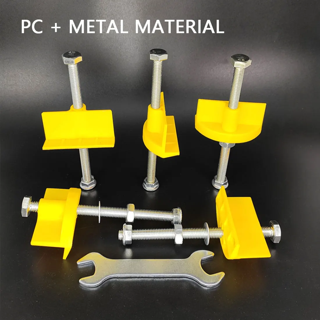 

10pcs Manual Wall Tile Leveling Construction Tool Tile Locator Rapid Lifting Positioner Leveler Tool Height Adjustment Regulator