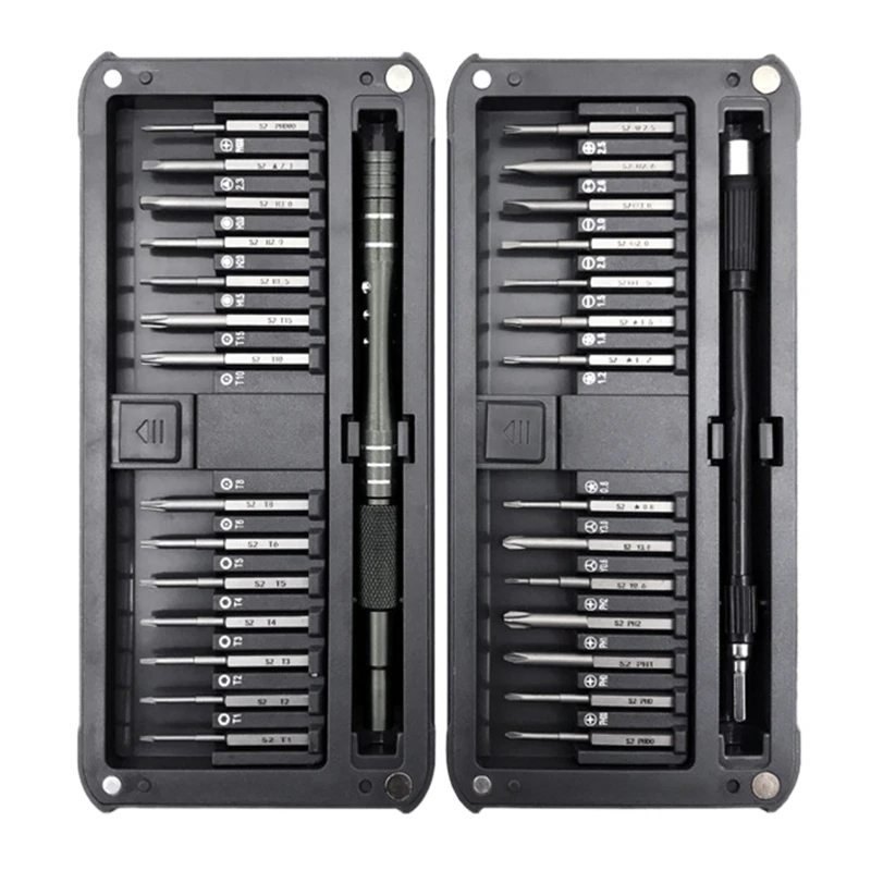 

30 in 1 Multi-function Screwdriver with Lengthen S2 Drill Bit Set Repair Tools