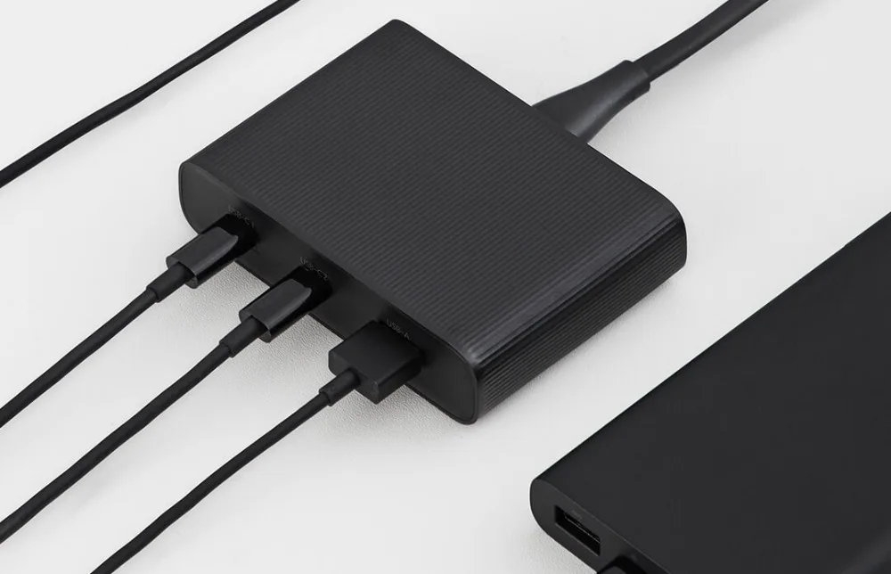 Оригинальное настольное зарядное устройство Xiaomi ZMI 65 Вт 3 порта PD3.0 USB 2C1A для Android iOS переключатель PD 3,0 QC умный выход Макс Solo c1-65w