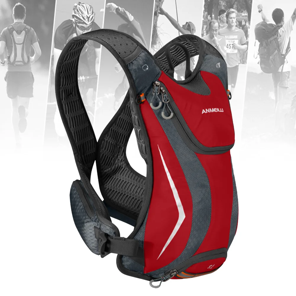 

With Reflective Strip Travel Cycling Adjustable Strap Hiking Multifunctional Outdoor Wear Resistant Hydration Running Backpack