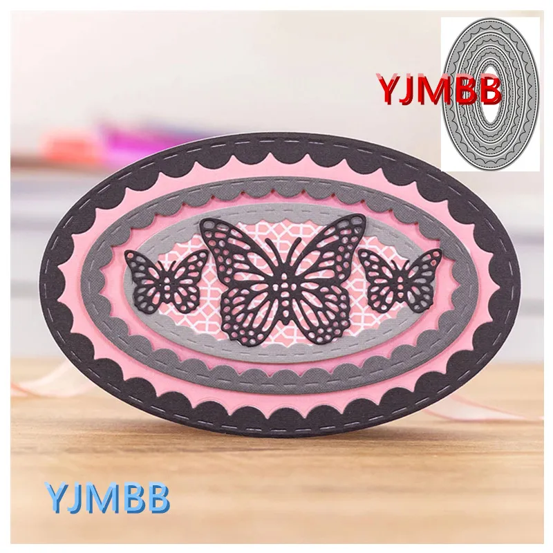 

YJMBB New Different Shapes Of Zigzag Frames #4 Metal Cutting Mould Scrapbook Album Paper DIY Card Craft Embossing Die Cutting