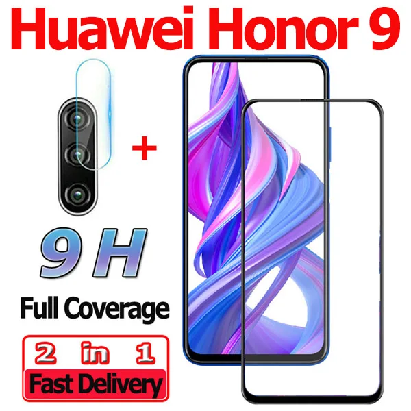 Honor 9 2-in-1 2 в 1 защитное стекло на Huawei Honor 9X Pro 9 Lite протектор экрана Honor 9 X Pro закаленное стекло на Honor 9 камера стекло хонор 9 лайт защитное стекло хонор 8х стекло ксиоми хонор 8икс про стекло Honor 9 Lite glass - Цвет: Honor 9 2-in-1