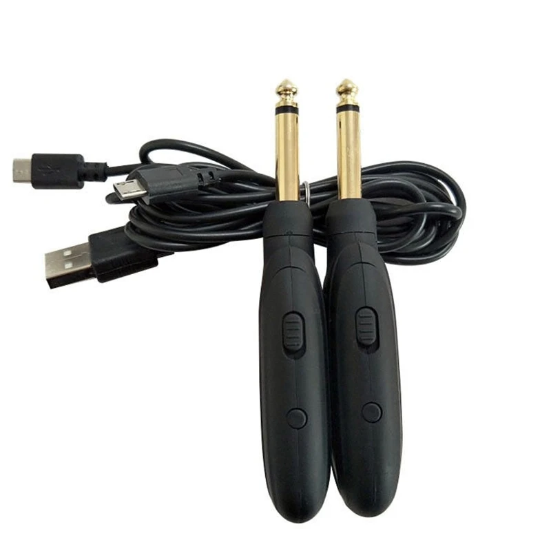 

Guitar Wireless System Transmitter Receiver Built-In Rechargeable Wireless Guitar Transmitter,Black