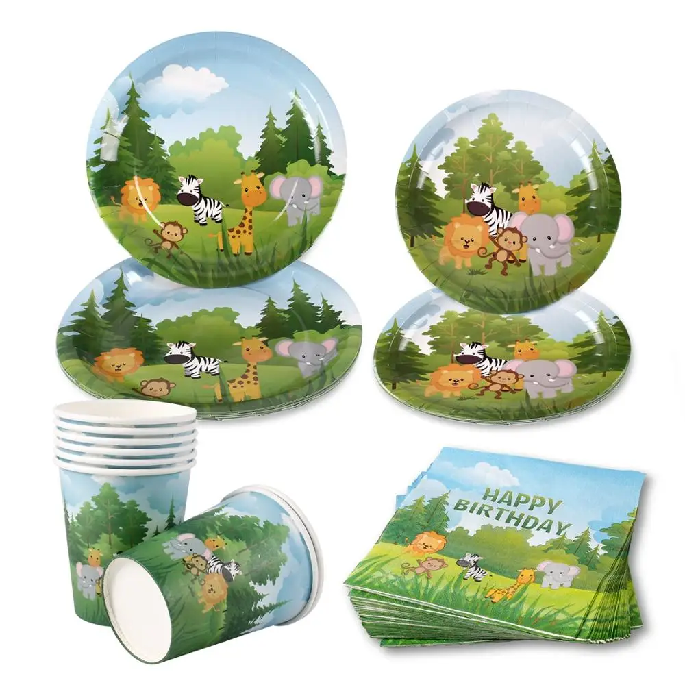 Набор одноразовой посуды с бронзовым покрытием белого черного розового цвета