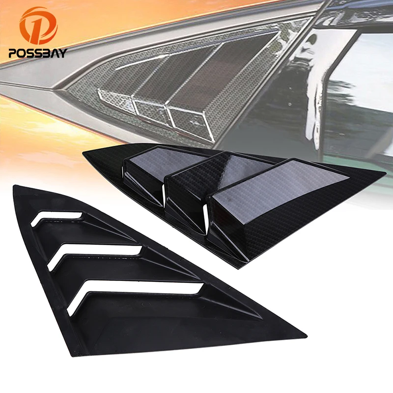 

Posbay Авто жалюзи для окна, пригодный для Honda Civic Sedan 2016-present ABS заднее окно, панель заднего стекла, украшение капота, вентиляционные отверстия