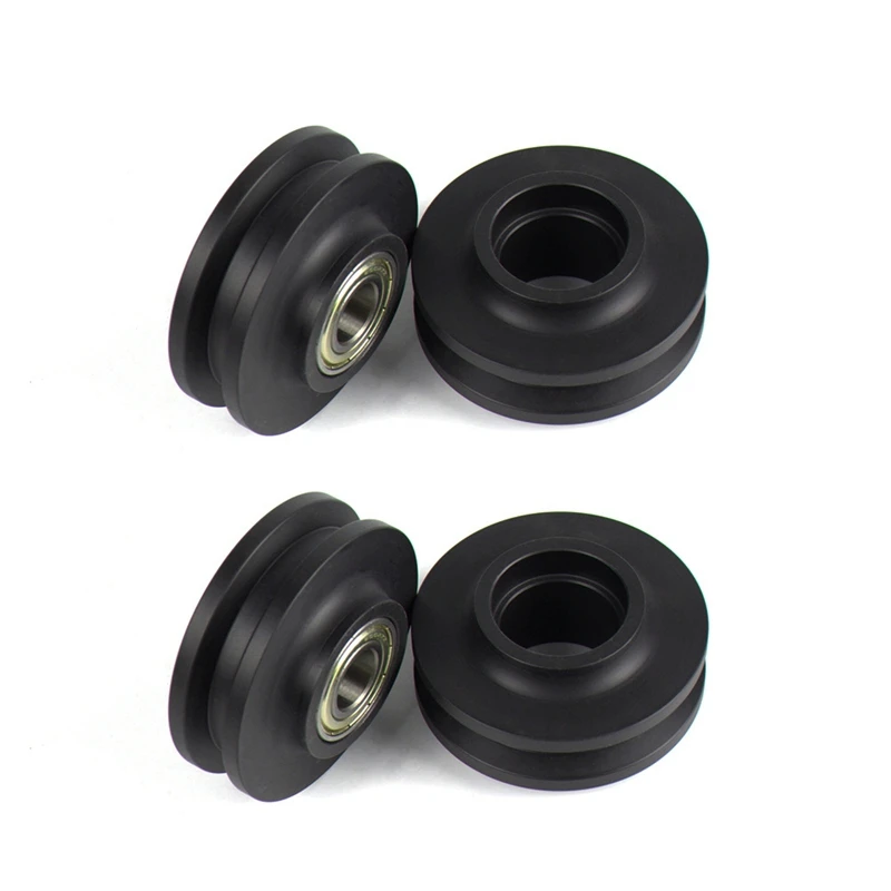 4PCS Wheel Rail Sliding Gate Roller Hardware Wardrobe Door Wheels for Shower Cabins | Обустройство дома