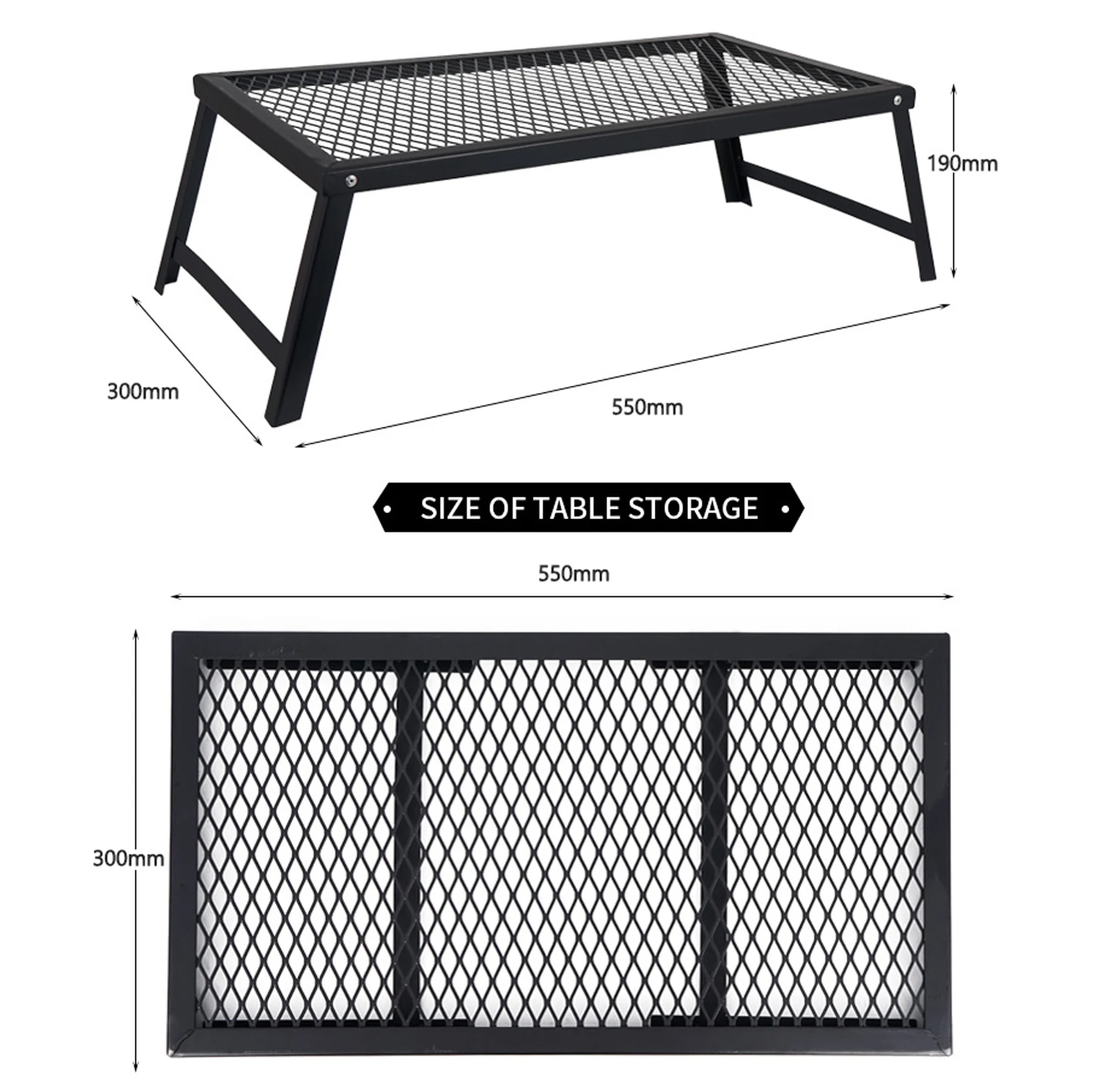 

Campleader Net Folding Camping Table Portable Waterproof Barbecue Table Camping Net Table Camping Supplies Camping Equipment