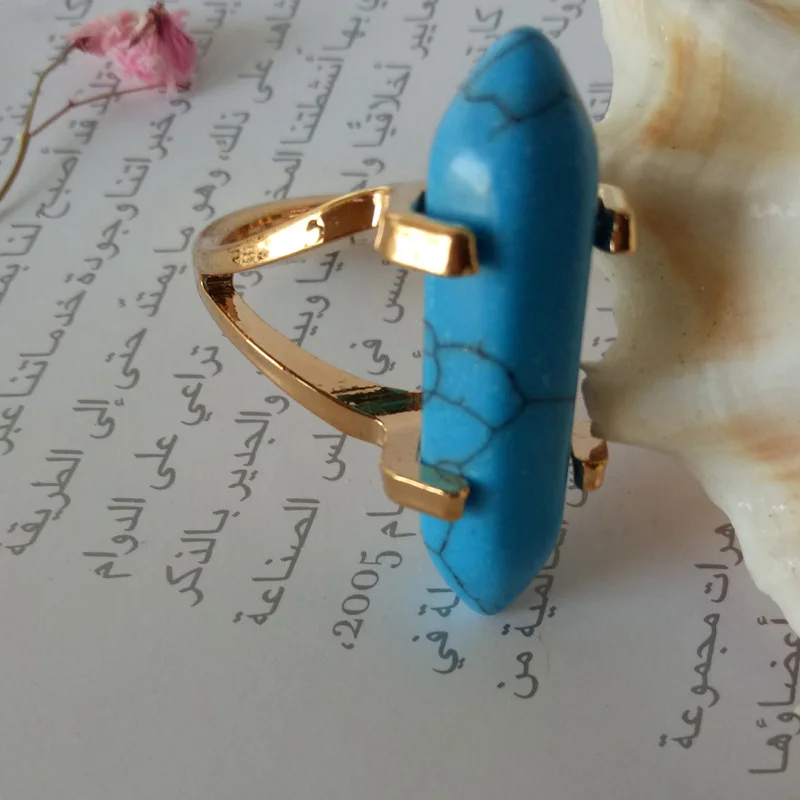 Новое модное шестигранное кольцо колонна с кристаллами и камнями цепи для женщин