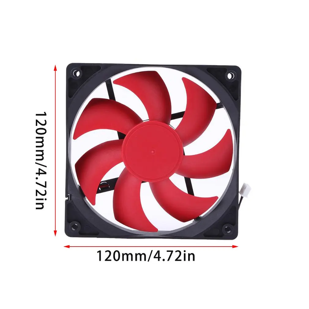 Portable Computer Double Head 12CM PC CPU Cooling Fan Cooler Super Quiet Silent for | Компьютеры и офис