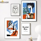 NHDARC холст печати ARC00833 простой цвет абстрактный стиль Пикассо настенные картины плакаты для гостиной Декор дома