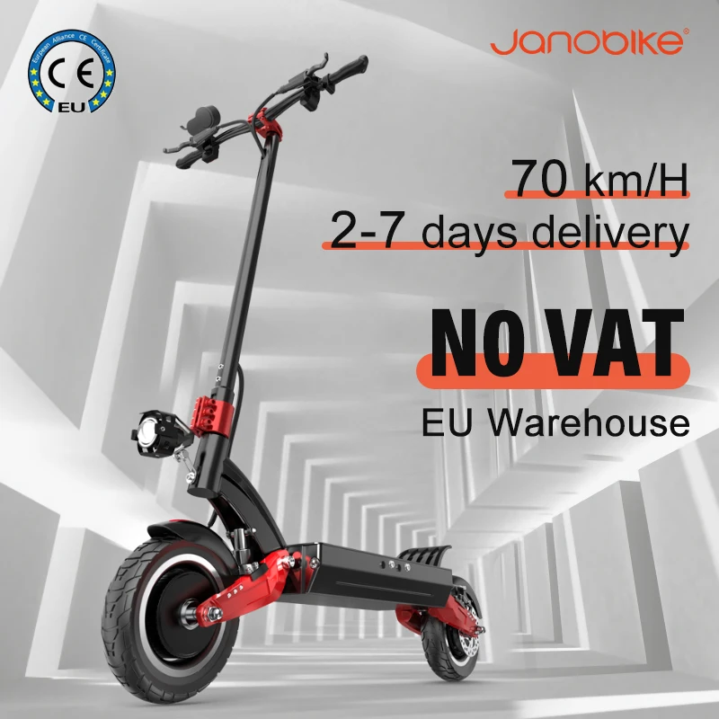 Janobike X10 электрический скутер 2400 Вт двойной двигатель мощный E 52V 23.4AH Кованая рама