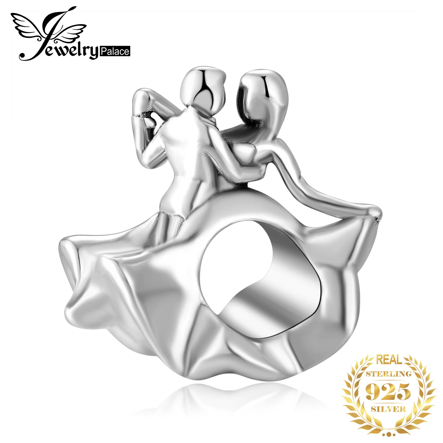 JewelryPalace 925 пробы серебро Танцы пара Шарм бисер Fit Браслеты Новая