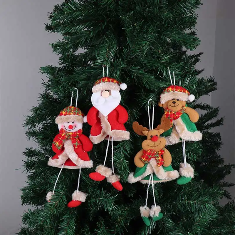 

Рождественские украшения, подвески для новогодней елки, куклы, Санта-Клаус, снеговик, домашвечерние 2022, новогодние подвесные украшения, рождественский подарок для детей