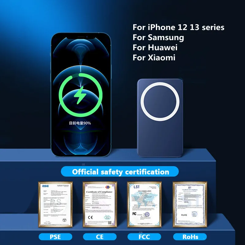 10000mah magnetic power bank pd20w fast charging for apple iphone 13 xiaomi huawei samsung external battery 15w wireless charger free global shipping