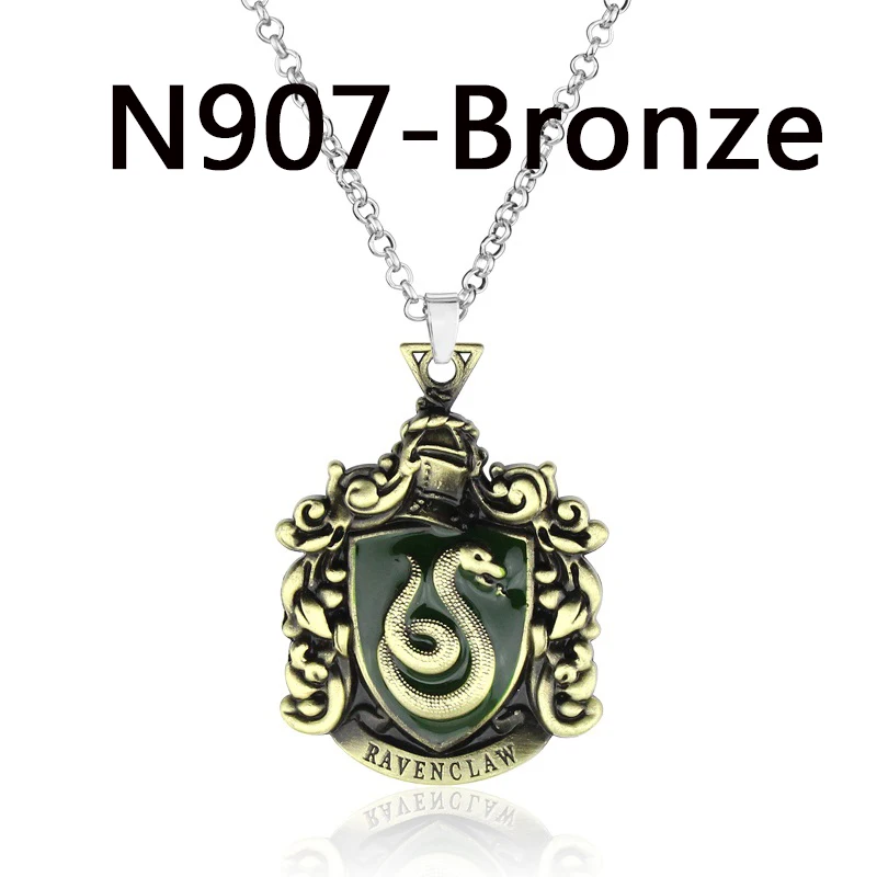 N907-bronze Горячая Распродажа ожерелье HP Salazar Slytherin's Relics Slytherin college Treasures Voldemort's Horcruxes Подвеска для поклонников подарок - Окраска металла: N907-bronze