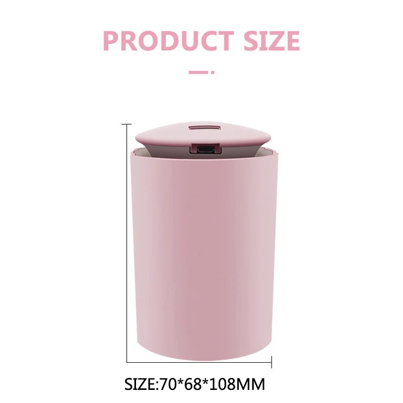 

260ML Ultrasonic Mini Air Humidifier Aroma Essential Oil Diffuser for Home Car USB Fogger Mist Maker with LED Night Lamp 2020
