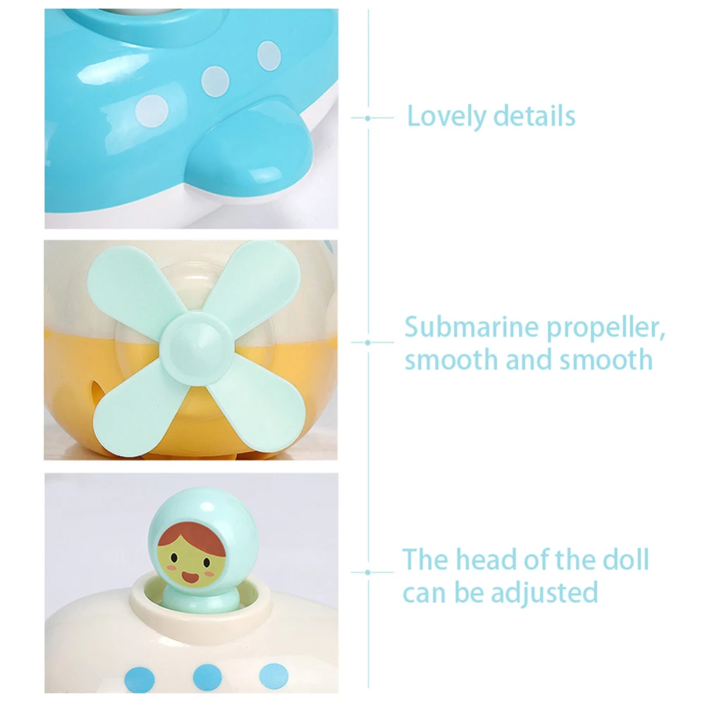 Детская игрушка для ванны детская с распылителем воды подводная лодка заводным