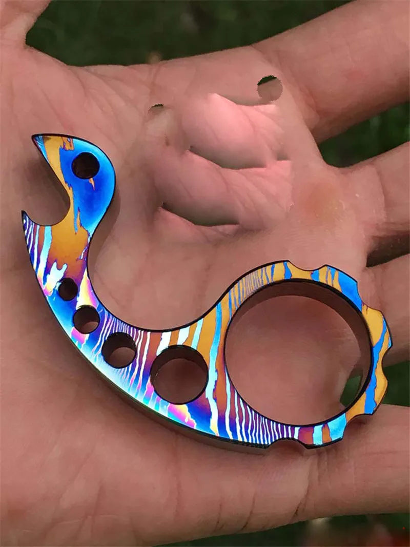 Bottle opener Handmade Solid EDC Brass Ti Keychain Tool Snail Shape Outdoor Cosplay Hook Pendant Christmas Gift | Украшения и