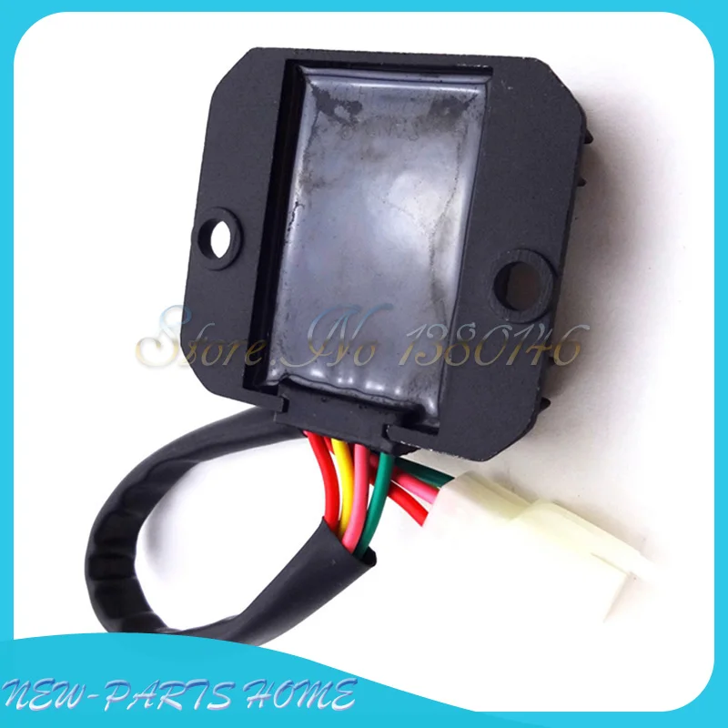 4 проводный регулятор напряжения с штекером выпрямитель для квадроцикла мопеда