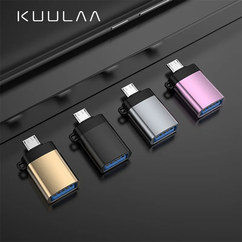 KUULAA OTG адаптер Micro USB к 3 0 папа женскому конвертеры кабели для Samsung Xiaomi Huawei LG Sony |