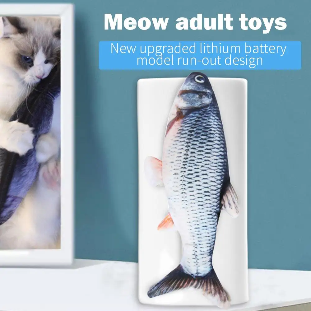 

Electric Fish Simulation Fish Fun Amusement Plush Beating Toy Pet Supplies Cat Simulation Doll Fish Decoration Display Soft