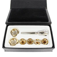 1 set 2c 3c 2b 3b mouthpiece for bb trumpet brass gold plated a multi purpose t adapter professional gold lacquer nozzle