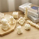 Набор многообразных силиконовых форм для свечей для украшения рабочего стола ручной работы, силиконовая форма для ароматерапии из гипса и эпоксидной смолы