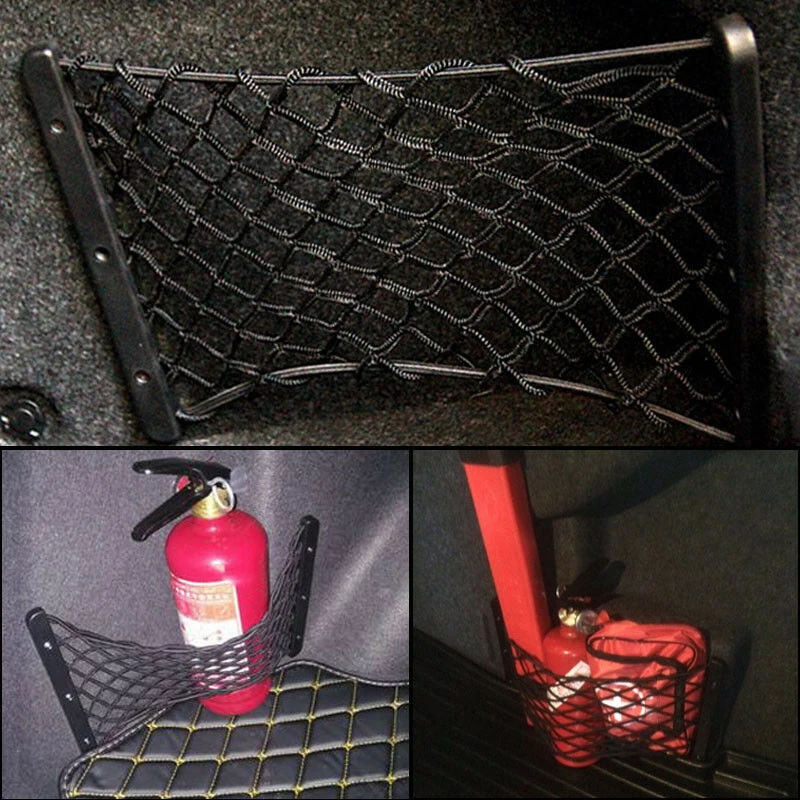 

Mounting Storage Mesh Net Organizer Pocket 35*18.5cm Cargo Fire Extinguisher Luggage