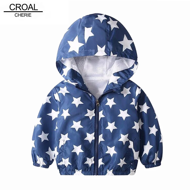Детская ветровка с капюшоном CROAL CHERIE верхняя одежда для мальчиков и девочек на