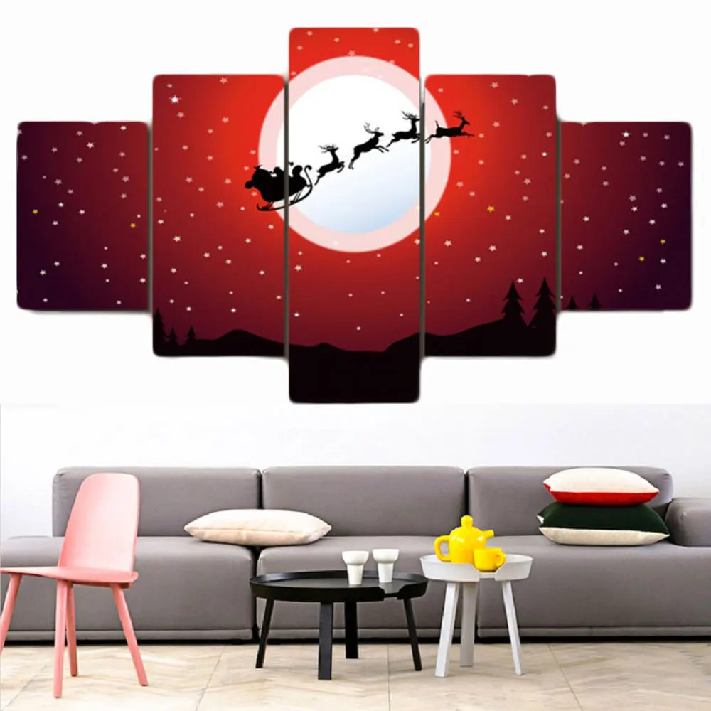 Картина на холсте 30*40*2 + 30*60*2 30*80*1 декоративная Рождественская картина 20*30*2 20*40*2