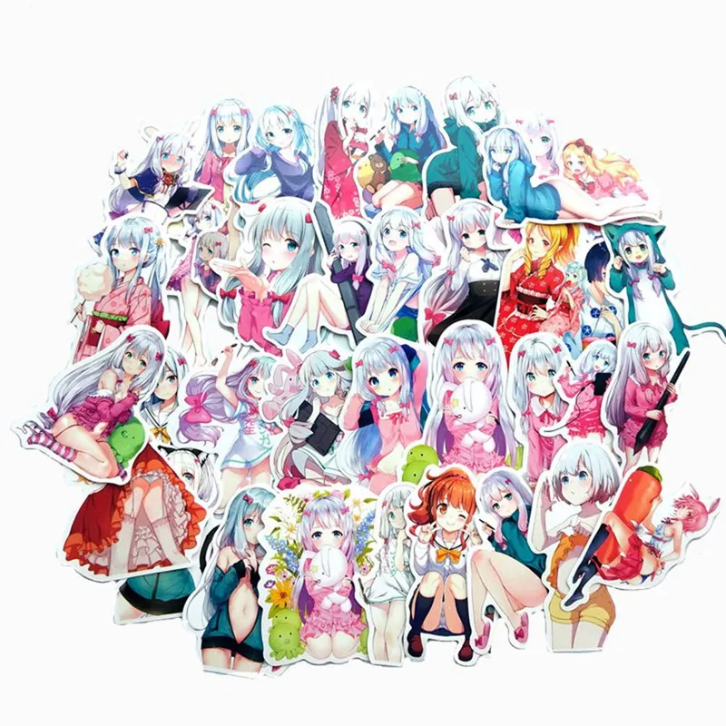 

37 Sheets PVC Plastic Eromanga Teacher Cute Graffiti Stickers Single Sheet 5-10cm, For Cups, Notebooks, Luggage Decorations 2021