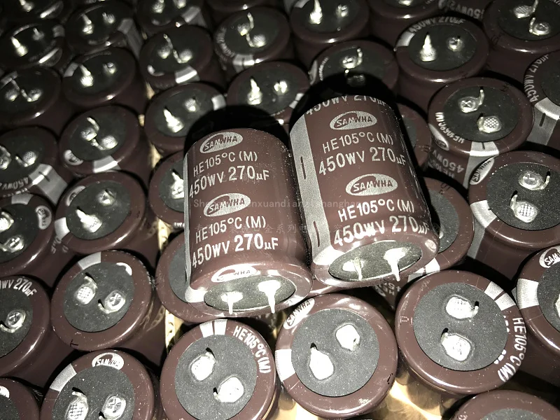 270uF 450V SAMWHA HE Series 30x40mm 450V270uF Aluminum Electrolytic Capacitor | Электронные компоненты и