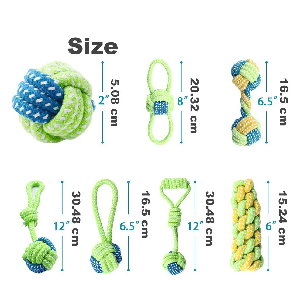 

7 Pack Pet Dog Toys for Large Small Dogs Ball Toothbrush Interactive Dog Toys Christmas Products for Dogs Chew Toy Accessories