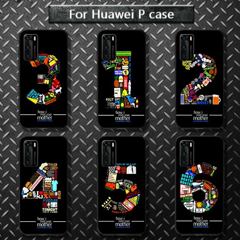 

How i met your mother number Phone Cases for huawei P40 pro lite P8 P9 P10 P20 P30 psmart 2019 2017 2018