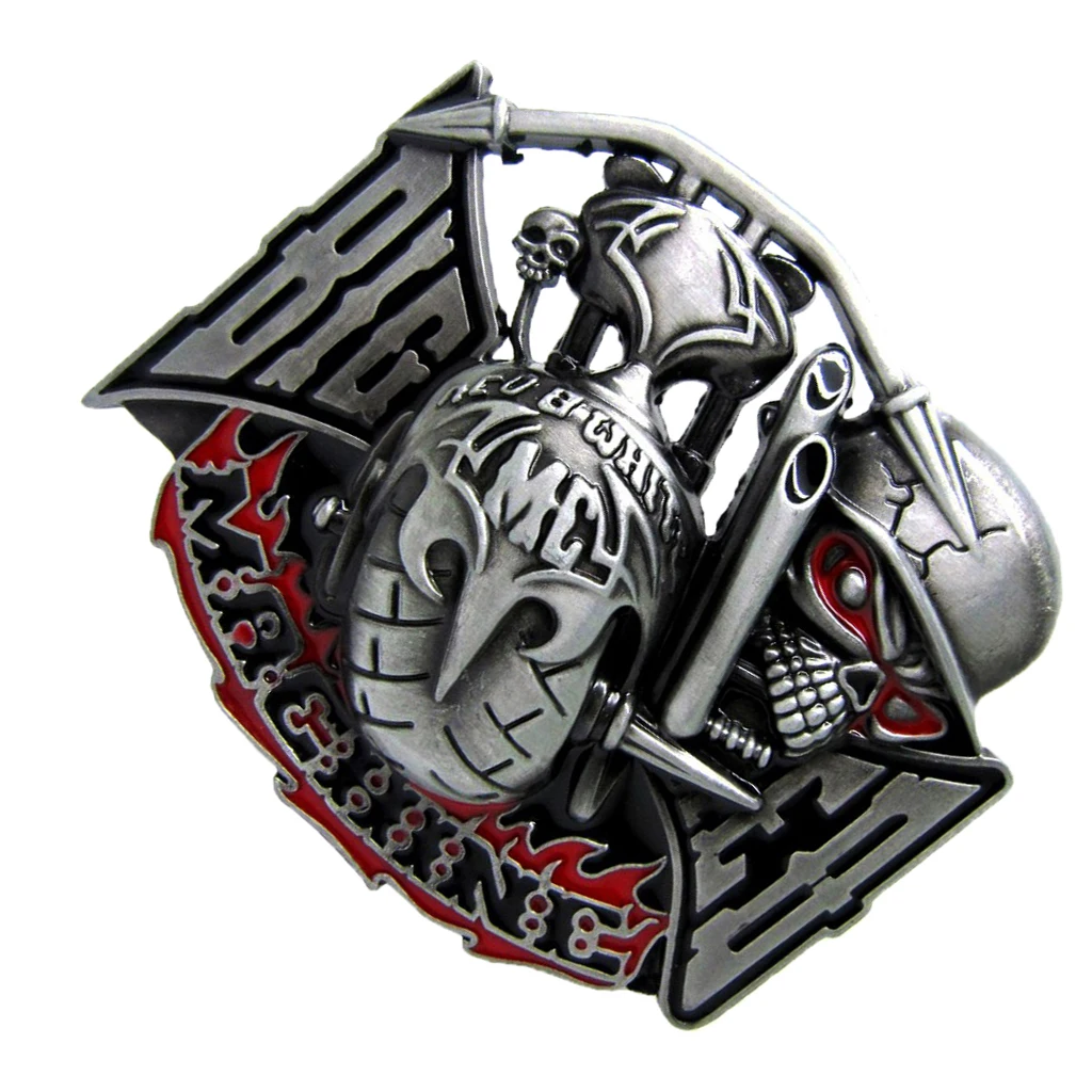 Мужской ремень с пряжкой в стиле ретро готический широкий кожаный головой