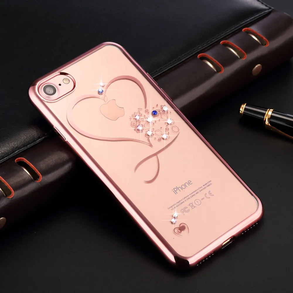 Силиконовый чехол с сердцем для IPhone 11 Pro Max X Xr Xs 8 7 Plus 6S 6 5 5S SE 2020 противоударный