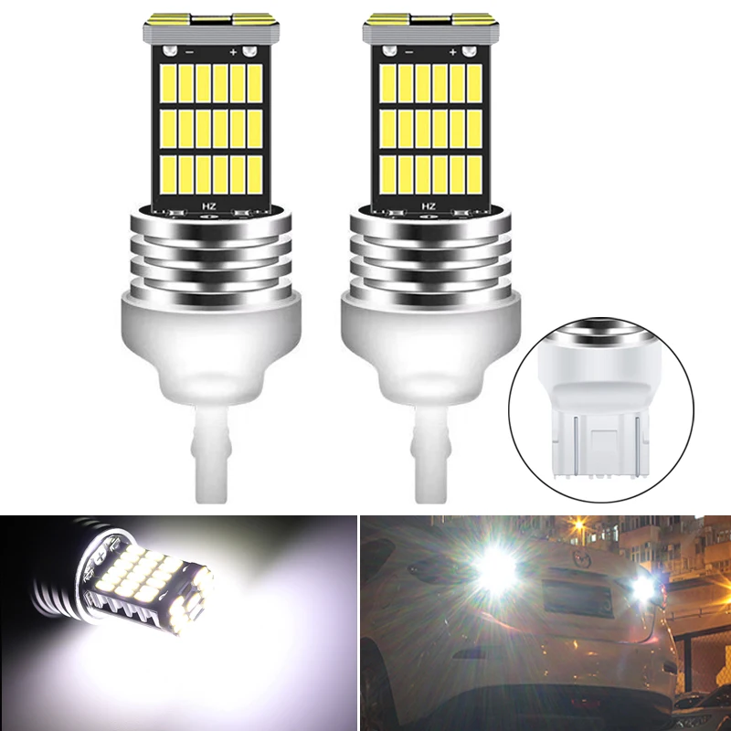 Автомобильные светодиодные лампы T20 светодиодный 7443 7440 cabus без ошибок 45SMD 4014