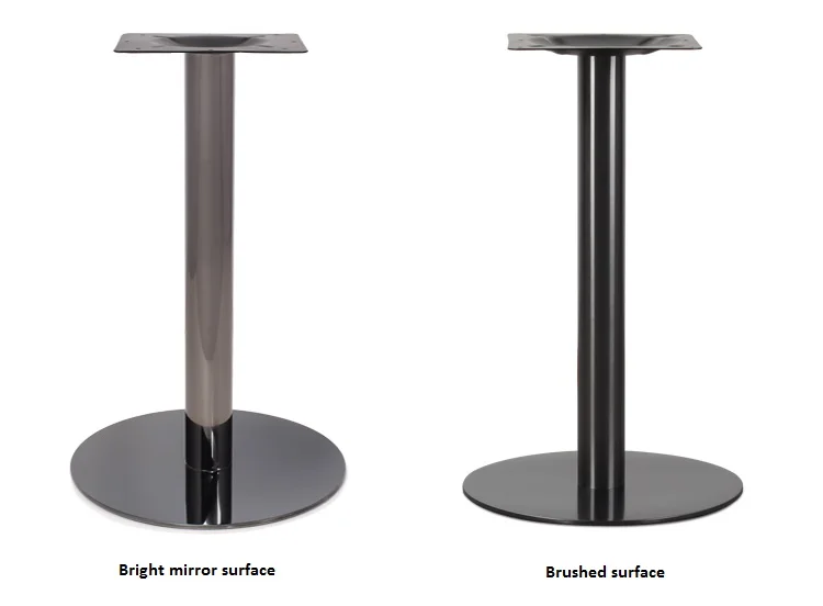 Stainless Steel Gold Plated Table Leg Rose Gold Titanium Black Table Stand Basement