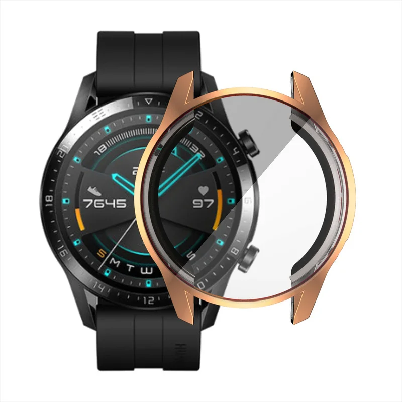 Защитный чехол для Huawei Watch GT2 42 мм 46 из ТПУ защита экрана с полным покрытием