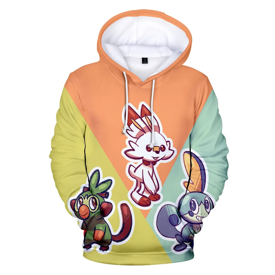 3-20 Years Hoodies Pokemon Umbreon Pikachu 3D Printed Hoodie Boys Girls Harajuku Sweatshirt Streetwear Jacket Coat Kids Clothes