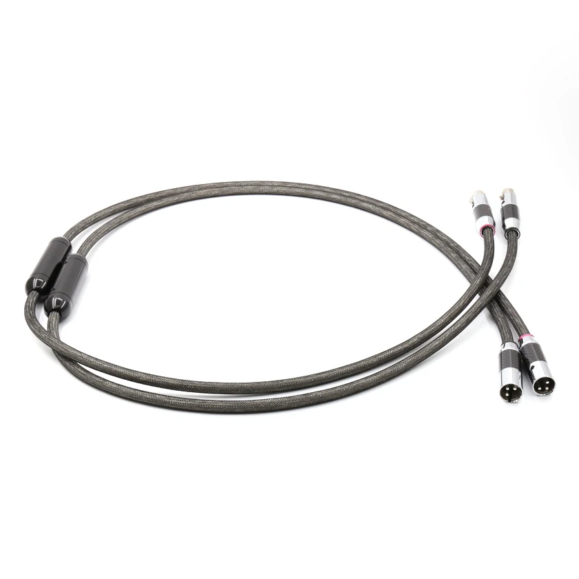 

Free shipping Moonsaudio Pr.ISM the 0.8 XLR balance audio interconnect cable with carbon fiber silver plated connector plug
