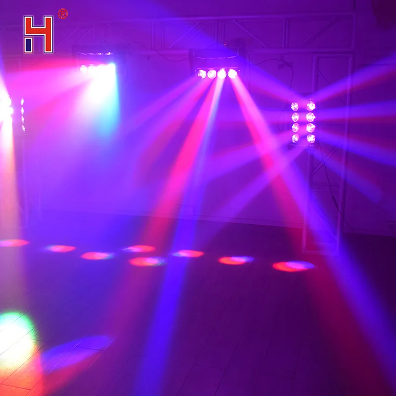 

8X12W Rgbw Beam Stage Light Mini Led Led Spider Light Dmx512 Moving Head Light