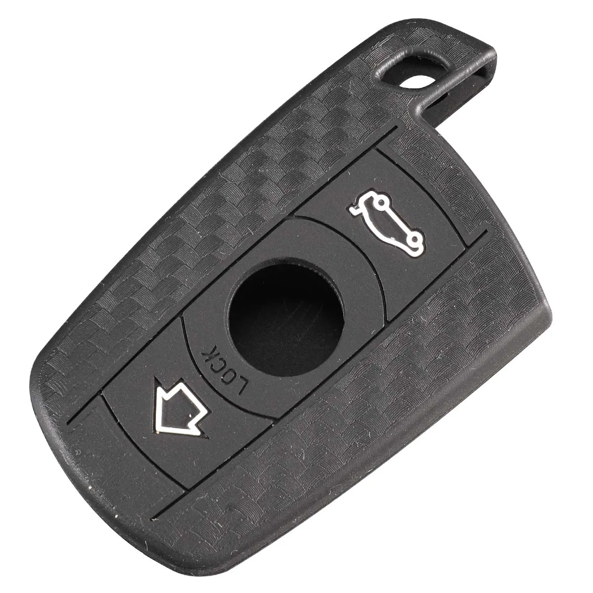 

Bilchave 10pcs Carbon Fiber Silicone Remote Key Case Fob For BMW E90 E60 E70 E87 3 5 6 Series M3 M5 X1 X5 X6 Z4 Car-Styling