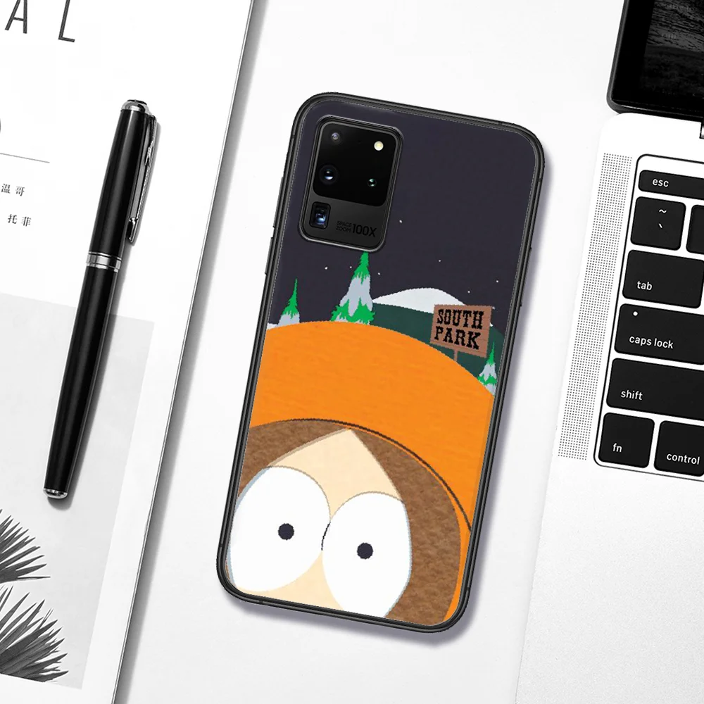 

Funny Cartoon South-Park Phone Case For Samsung Galaxy S 6 7 8 9 10 E 20 UITRA FE 21 Edge Note 8 9 10 Plus black Cover Pretty