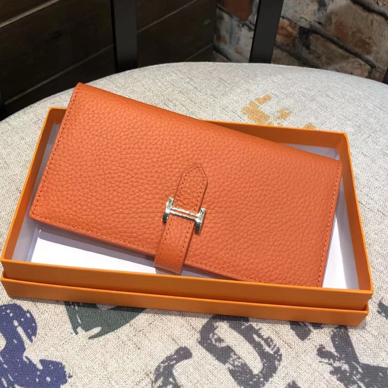 

Genuine Leather Womens Luxury Design Wallets Purse Fashion Long Money Bag Phone Card Holder Clutch