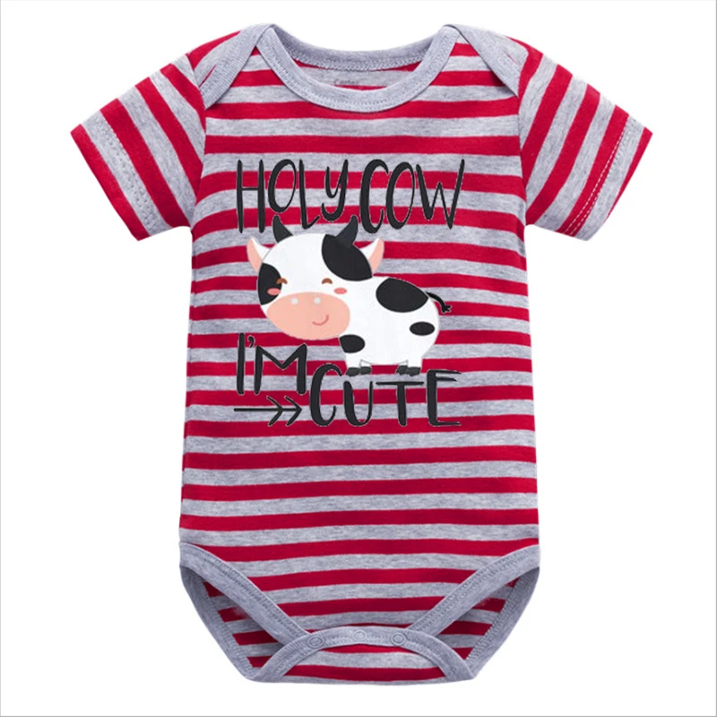 

Cow Baby Clothes Girl Holy Cow Family Matching Outfits 2021 Cute Funny Baby Fashion Mom and Son Matching Clothes Cool Red